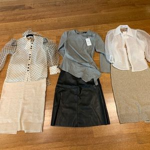 Zara shirts / tops + H&M skirts